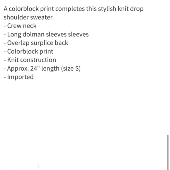 Colorblock Dolman Sleeve Sweater Green and Yellow - Picture 3 of 3